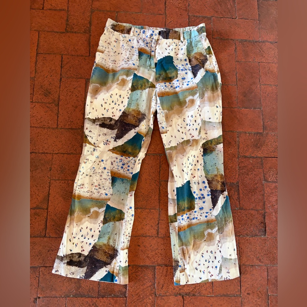 Vionnet Paris Beach Print Trousers